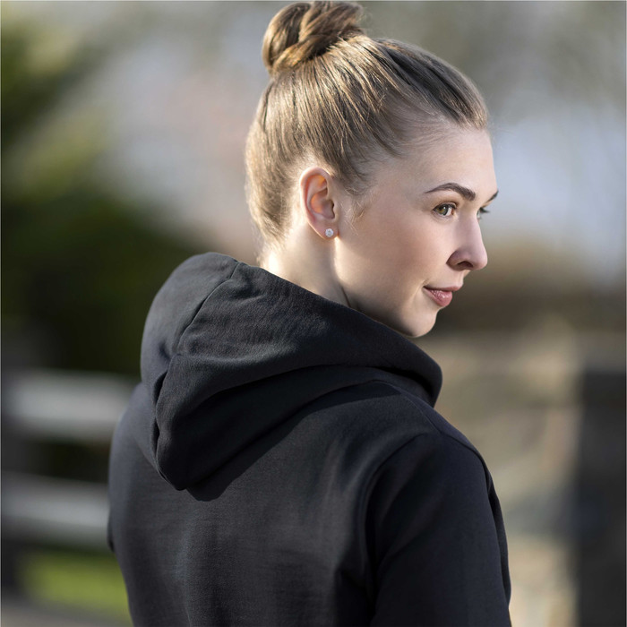 2023 HKM Womens Equine Sports Style Hoodie 13297 Black / Rose Gold